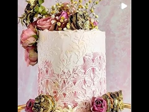 Трафареты и Свежие Цветы для УКРАШЕНИЯ Торта. Советы для использования свежих цветов