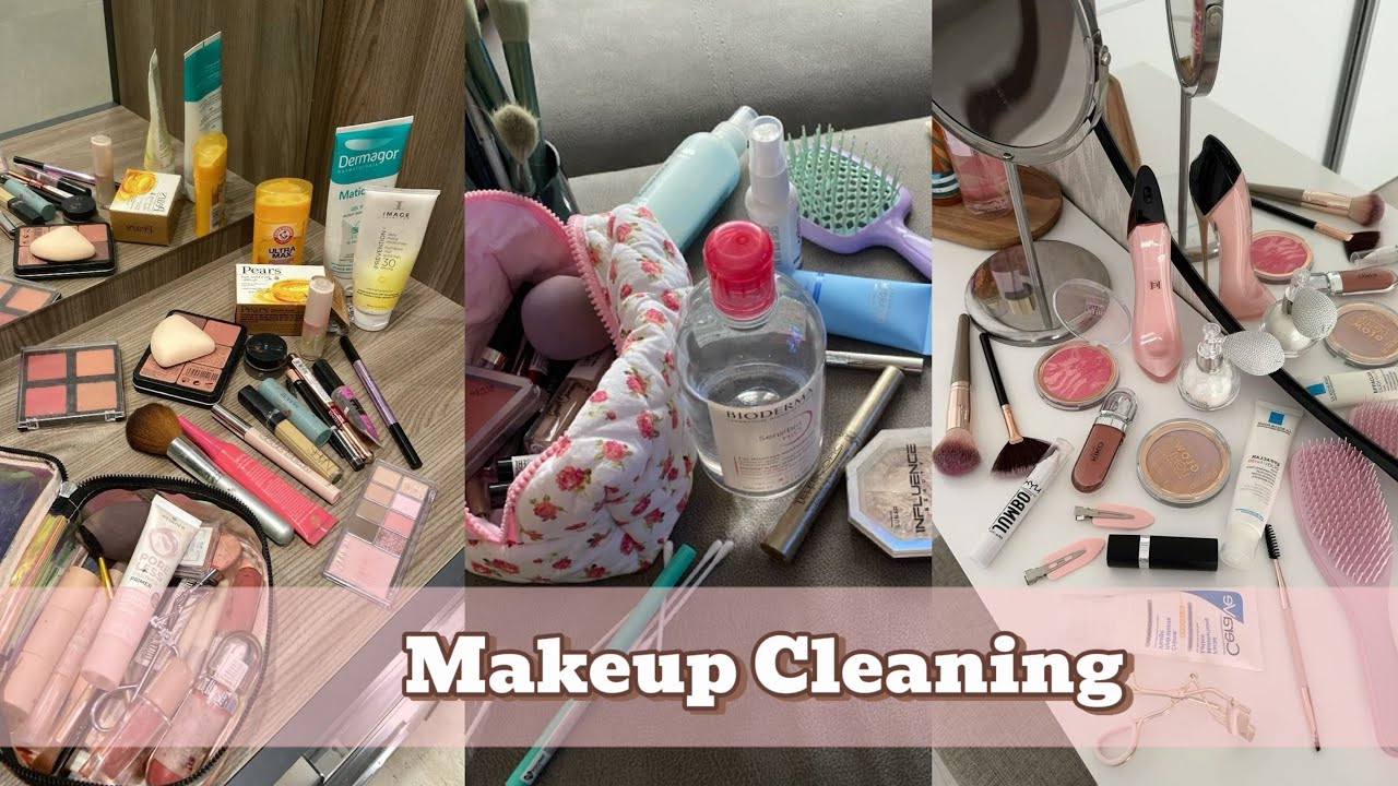 УБОРКА В КОСМЕТИКЕ🫧 | мою кисти и косметику 