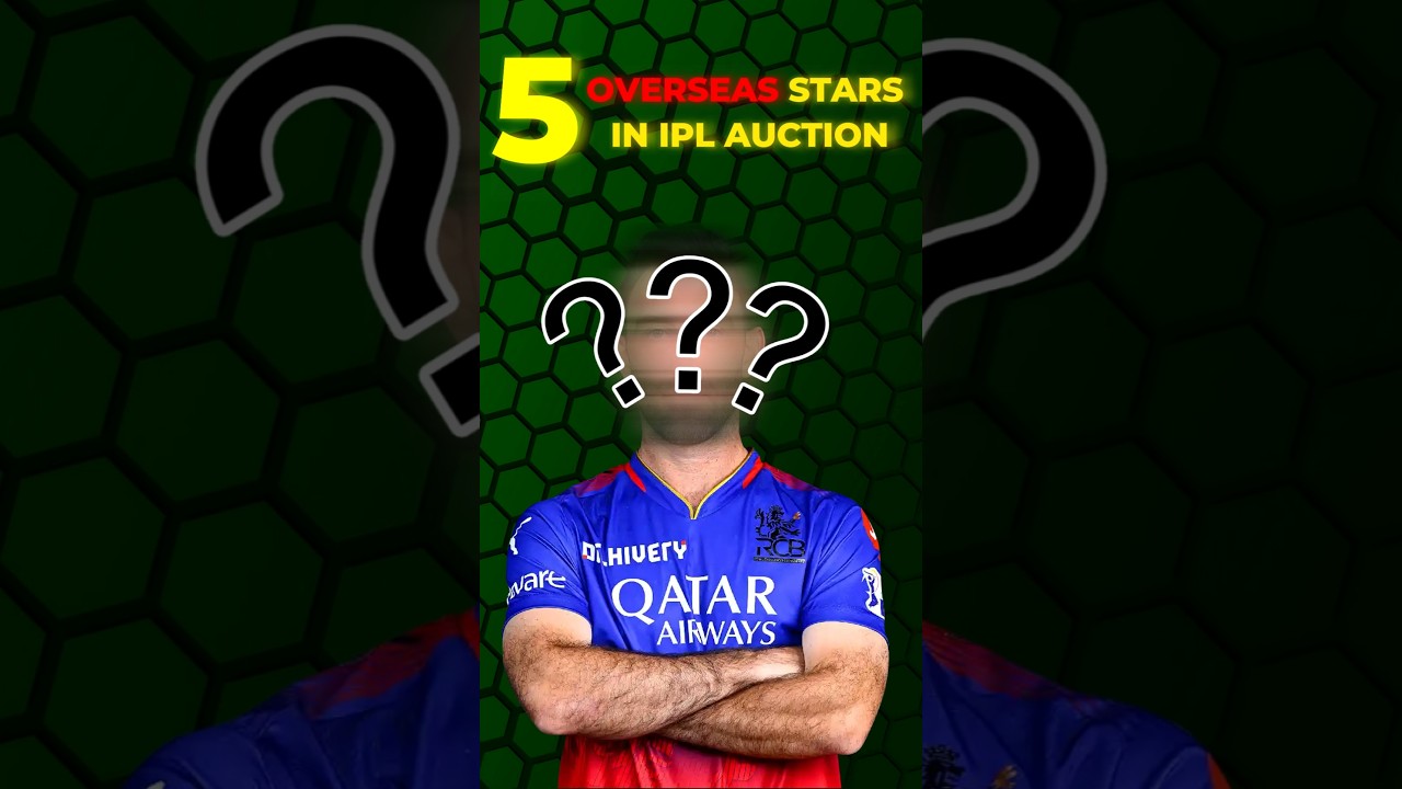 🤯 TOP 5 OVERSEAS STARS IN IPL AUCTION 