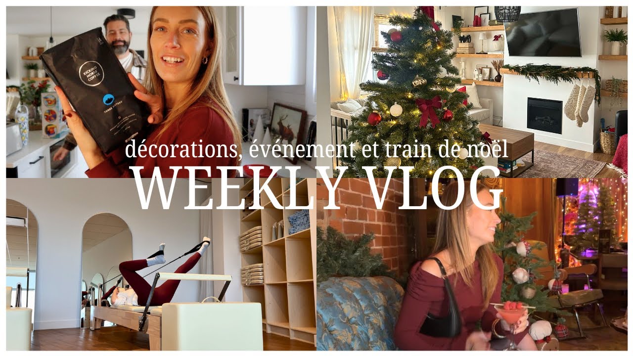 Train de noël, haul costco, événement Distillerie 3 Lacs et bas de noël - Vlog | Carole Anne B