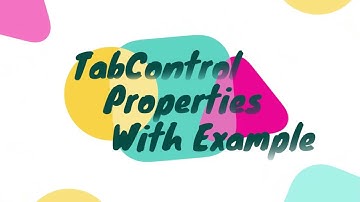 Tab Control properties with example | Lesson - 60 | C# in Hindi