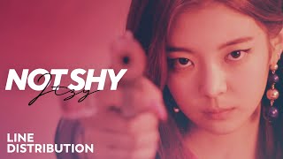 ITZY — Not Shy | Line Distribution