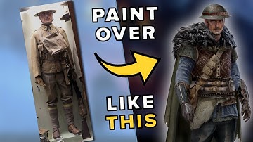 SECRET Technique To Paint Over Your Photobashing - Photoshop Tutorial For Concept Art