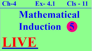 Principle of Mathematical Induction /Chapter 4/Exercise -4.1/CBSE math class 11/ NCERT/ EXEMPLAR