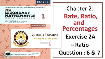 Exercise 2A Question 6 & 7 (Real life Problems) – Math Class 6 (APS).