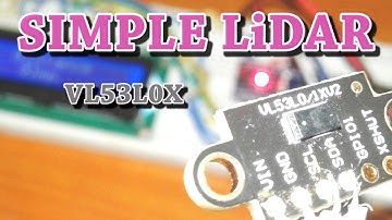 LiDAR  | Simple Distance Measurement Using Arduino and VL53L0X | Print on LCD and serial monitor