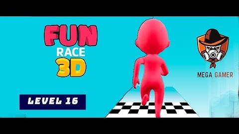 Fun Race 3D level 16 part 1 + 2 | Fun Race 3D Game | Mega Gamer