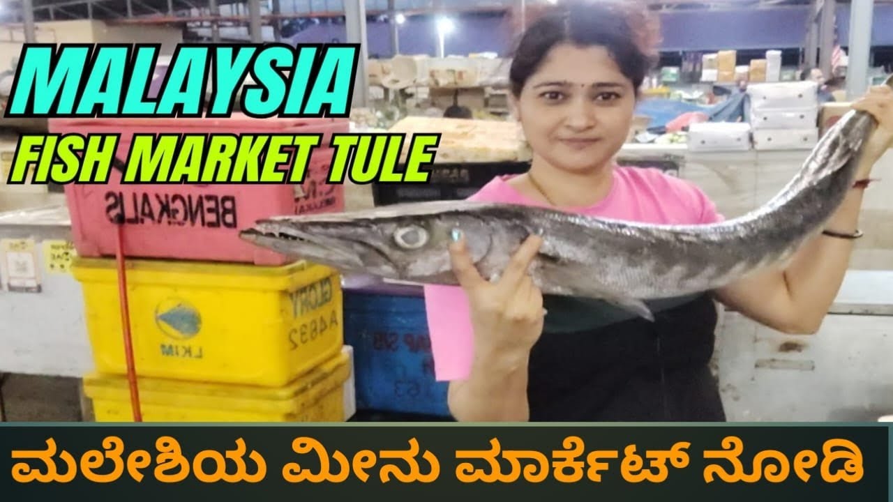 Посмотрите на малазийский рыбный рынок🦈🦐🐋|TuluVlog|VILLAGE STAR harinijayanth.