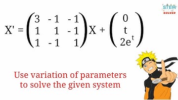8.3.20 Use variation of parameters to solve the given system | DE