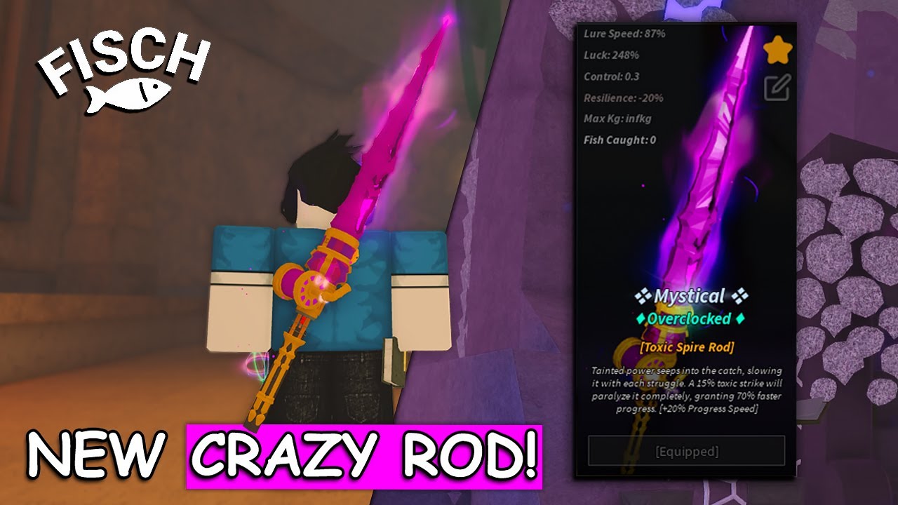 НОВЫЙ ТОКСИЧНЫЙ ШПИЛЬНЫЙ УДОСТЬ Это просто БЕЗУМИЕ в Roblox РЫБАЛКА!