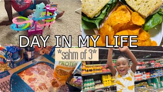 LIFE of a SAHM of 3| Homemaker | ALDI Grocery Shop With Me+ Haul | Day In The Life |Toy Unboxing