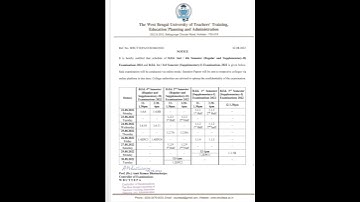 Bed 2nd &4th semester exam online mode..... West Bengal University........