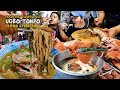 Filipino Street Food | HARI ng TUMBONG Soup at LECHON Kawali ni MANG RADO in Ugbo, Tondo Manila (HD)