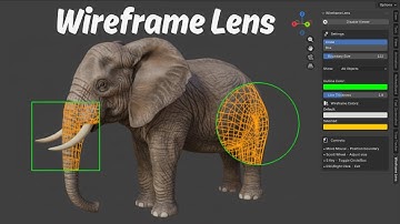 Inspect Topology Without Wireframe Mode – Blender Addon Wireframe Lens