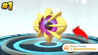 First ever Cosmog evolution (cosmoem) in pokemon go.