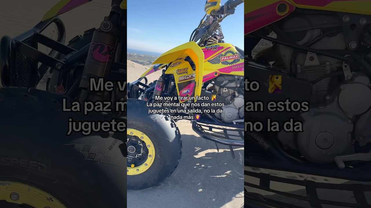 Tremendo facto 🧏♀️💛 #cuatrimoto #ltr450