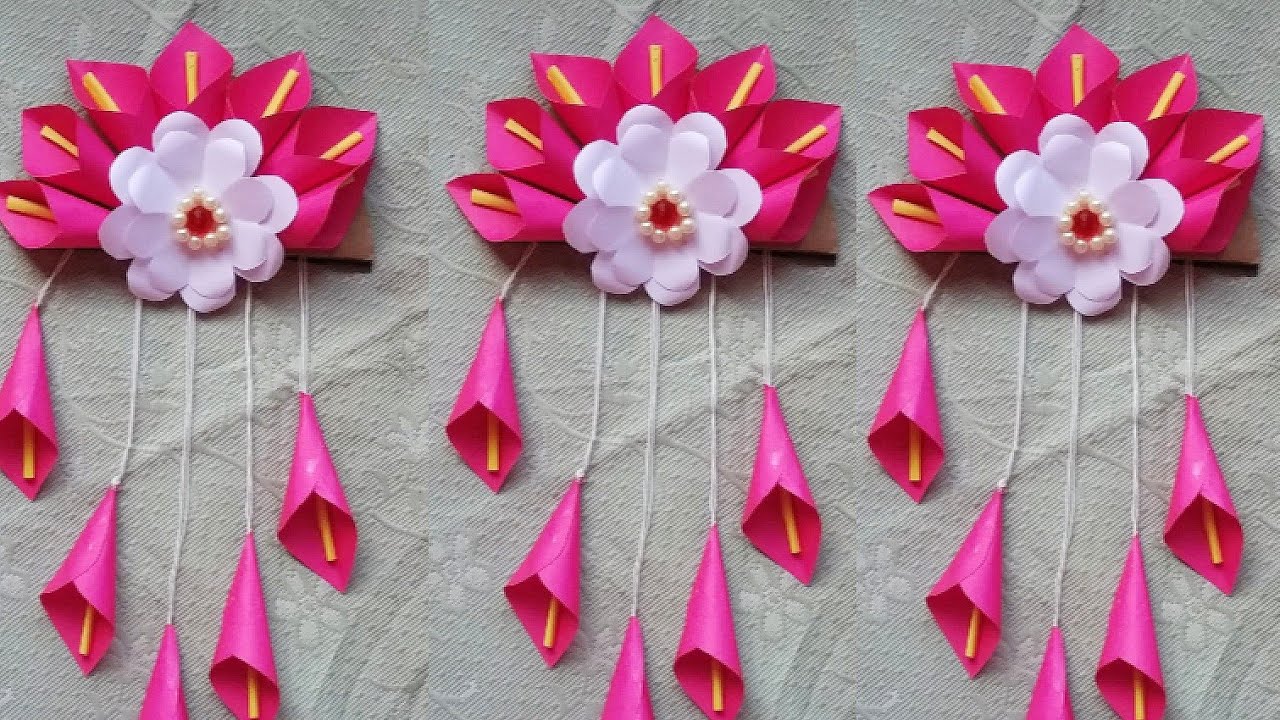 Simple Craftworks DIY Paper Wall hanging | easy & beautiful craftwork π - YouTube