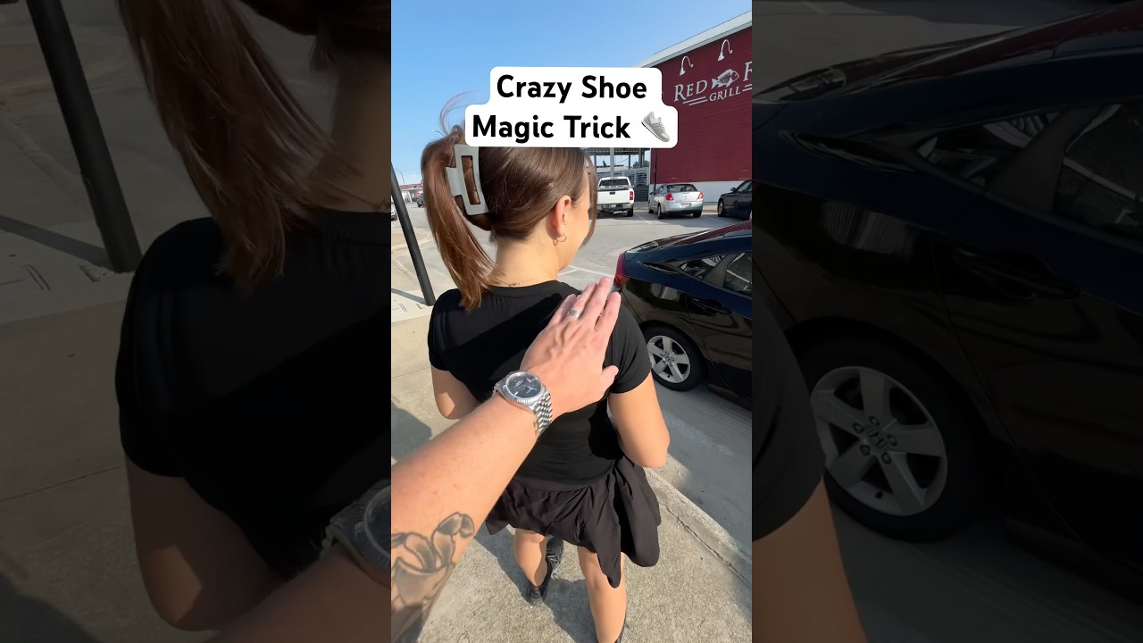 I tried a CRAZY shoe card trick