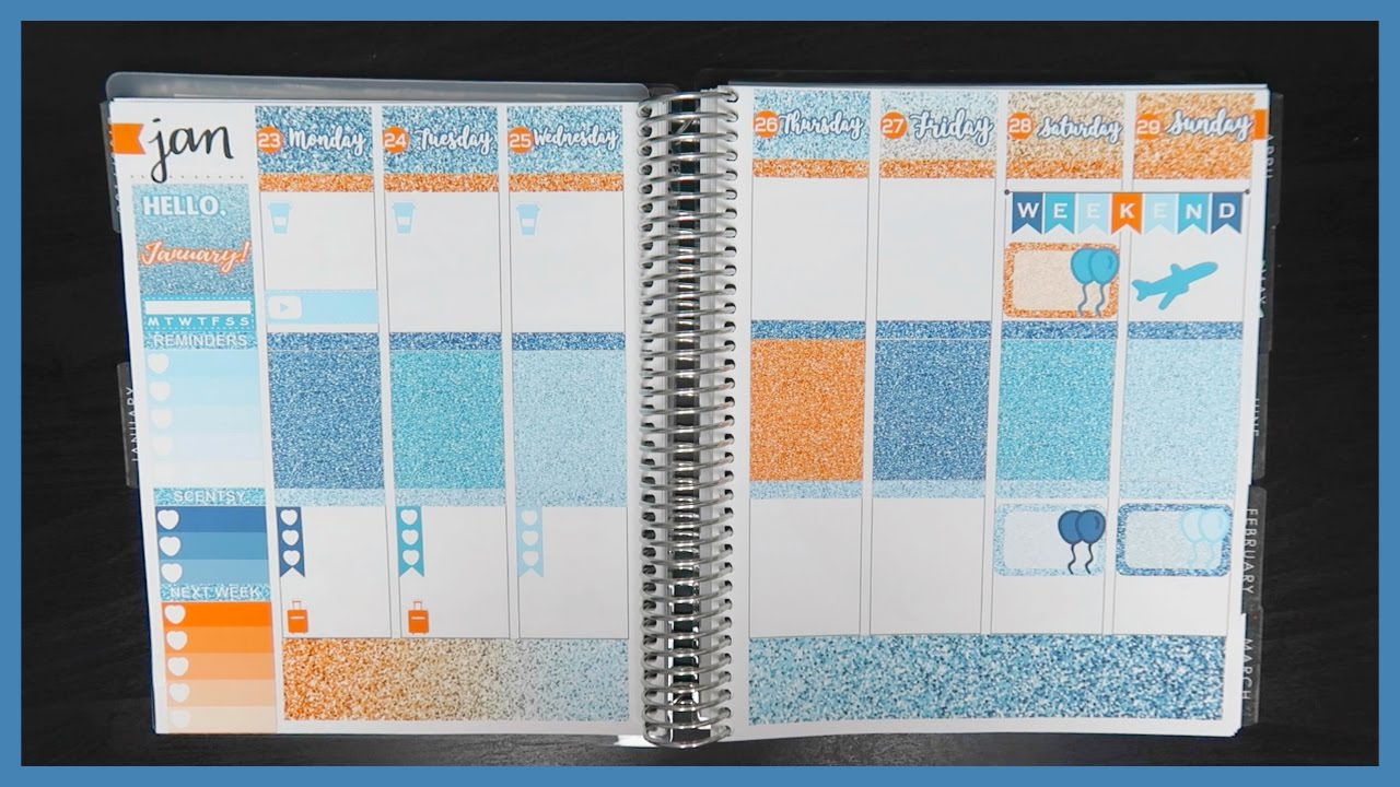 Plan With Me! Hello January FREE Printable | PlannerProblem101