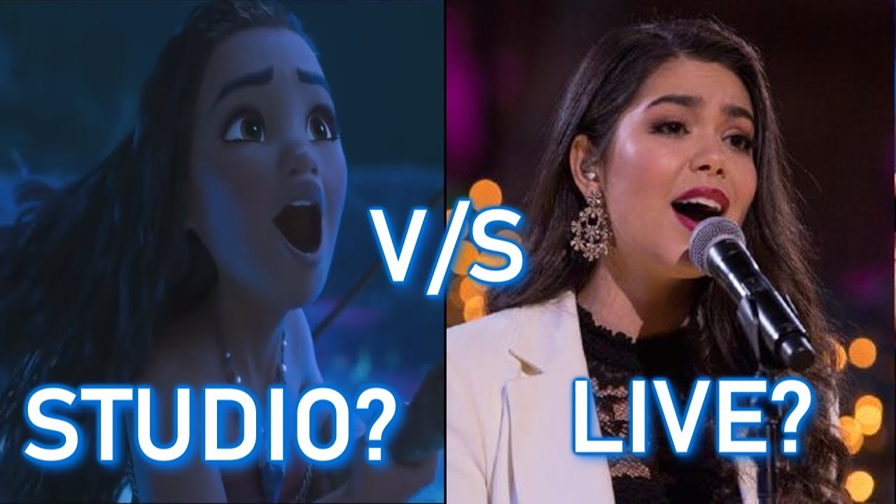 Disney Princesses - STUDIO vs LIVE performances (PART 1)