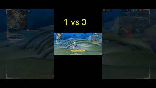 🔥 1 VS 3 CLUTCH WITH SKS 😈💥 | INSANE AIM + PRO GAMEPLAY | FREE FIRE 🔥 #ffshorts #freefire