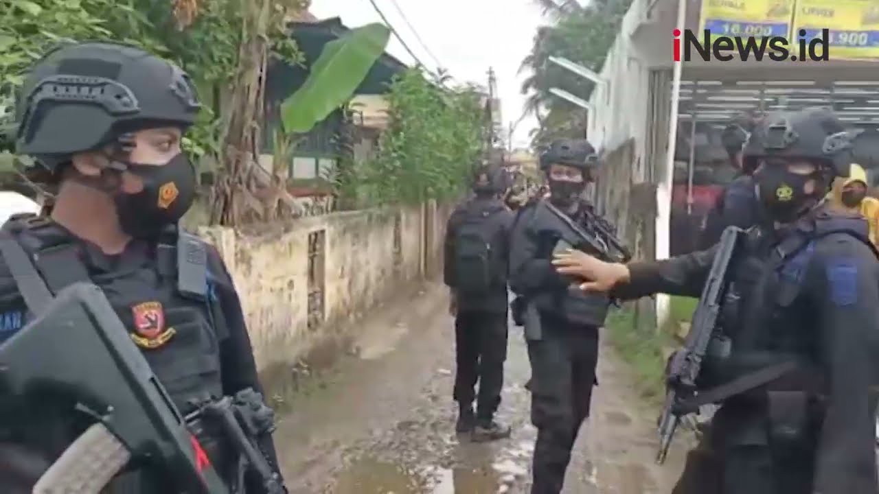 Polisi Gerebek Kampung Narkoba di Lorong Jambu Palembang