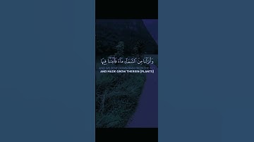 قرأن #(خلق السماوات بغير عمد ترونها) سورة لقمان الآية 10 بتلاوت ياسر الدوسري