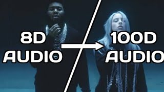 Billie Eilish U0026 Khalid  Lovely 100d Song  Use Head Phone