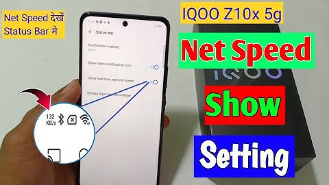 Iqoo Z10x Net Speed Setting/How to show net speed in iqoo z10x 5g