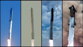 Starship Comparación IFT1 vs IFT2 vs IFT3 vs IFT4