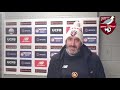 Post match interview  jono greening vs rushall olympic