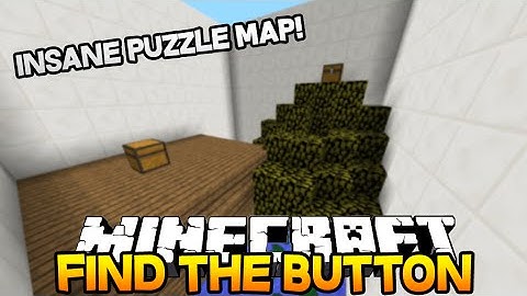 Minecraft FIND THE BUTTON! (Minecraft Puzzle/Adventure Map) - Part 1