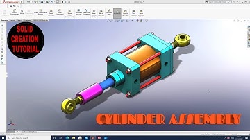 Solid Works Tutorial| Design of Mechanical Pneumatic Cylinder in Solidworks| Cylinder Assembly|