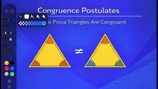 Geometry Lesson 7 - Congruence Postulates