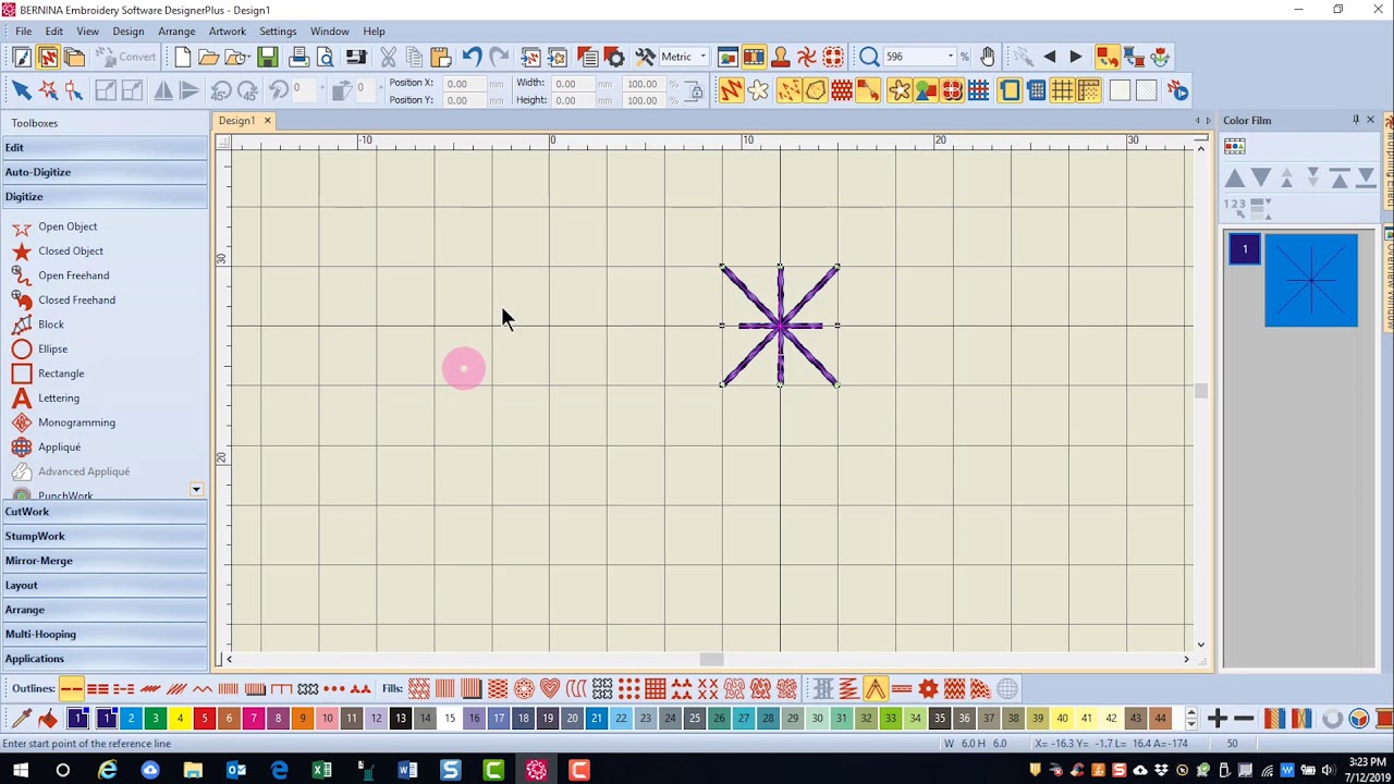 15.09 Master BERNINA Embroidery Software 8—Digitizing Creating Pattern