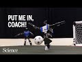 Soccer-playing robots teach themselves to score