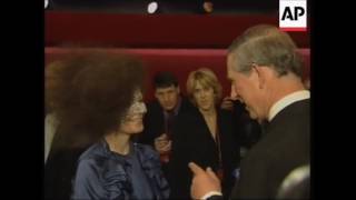 Björk and Prince Charles at the after party 'Fashion Rocks'. October 15, 2003.