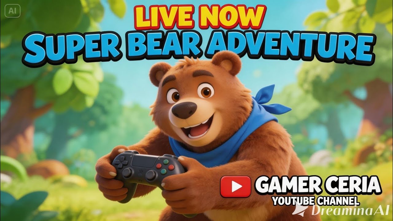 🐻 Super Bear Adventure ~ PLAY Together with my BEAR | 18th Ramadhan | Afternoon LIVE