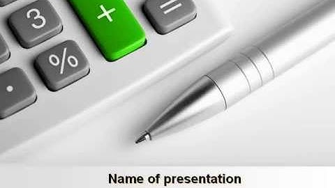 Accountant Tools PowerPoint Template by PoweredTemplate.com