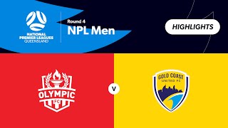 NPL Men Round 4 - Olympic FC vs. Gold Coast United Highlights