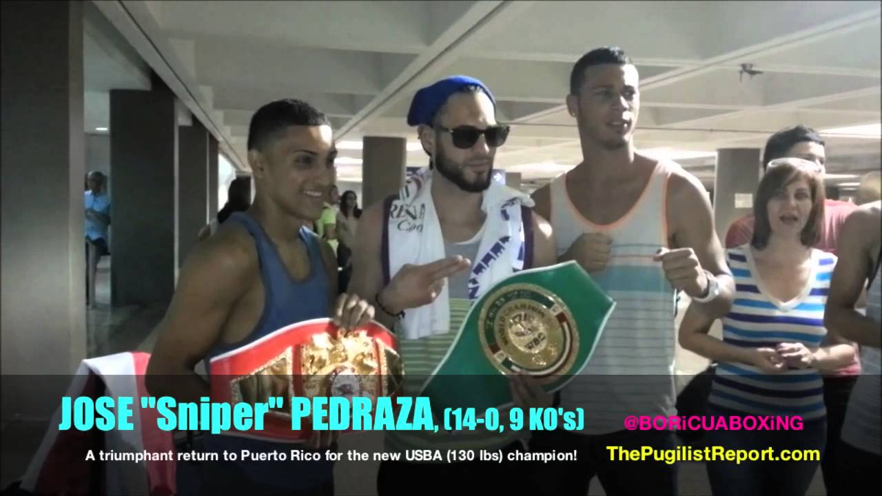 JOSE PEDRAZA makes a triumphant return to Puerto Rico as the new USBA 130lb Champion!