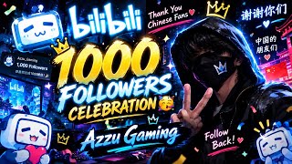 Bilibili 1k followers!monotization complete😍😍.