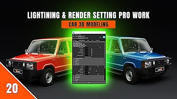 Part 20: ✨ Final Car 3d Rendering – Materials, Lighting & Backgrounds ,Render Settings Arnold