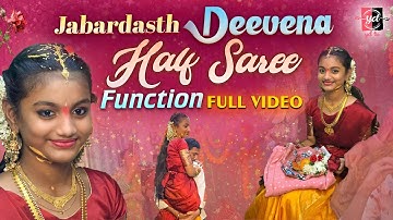 Jabardasth Deevena Half Saree Function Full Video || #ydtv #yodha #jabardasthdeevena #deevena