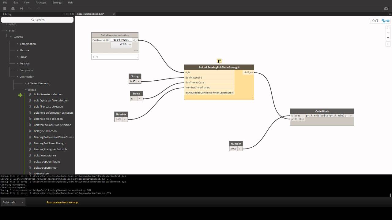 Dynamo 0.9.1 node update bug. - YouTube