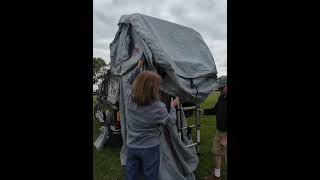 Roof tent camping #automobile #4x4rwd #mechanic #landroverdefender #camping #repair #diy