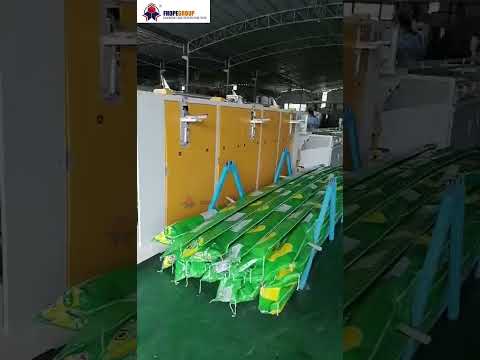 Automatic PPR pipe bundling strapping and bagging with Raffia sack packing machine
