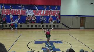 Bonham Middle School - End Year Pep Rally - Twirler Performance