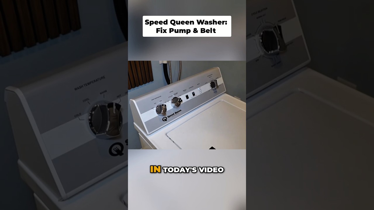 Speed Queen Washer Repair NOW! #shorts