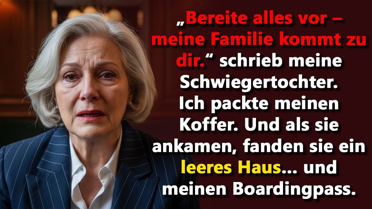 „Schwiegertochter & 25 Verwandte zu Weihnachten? Ich verreise. Sie können...“